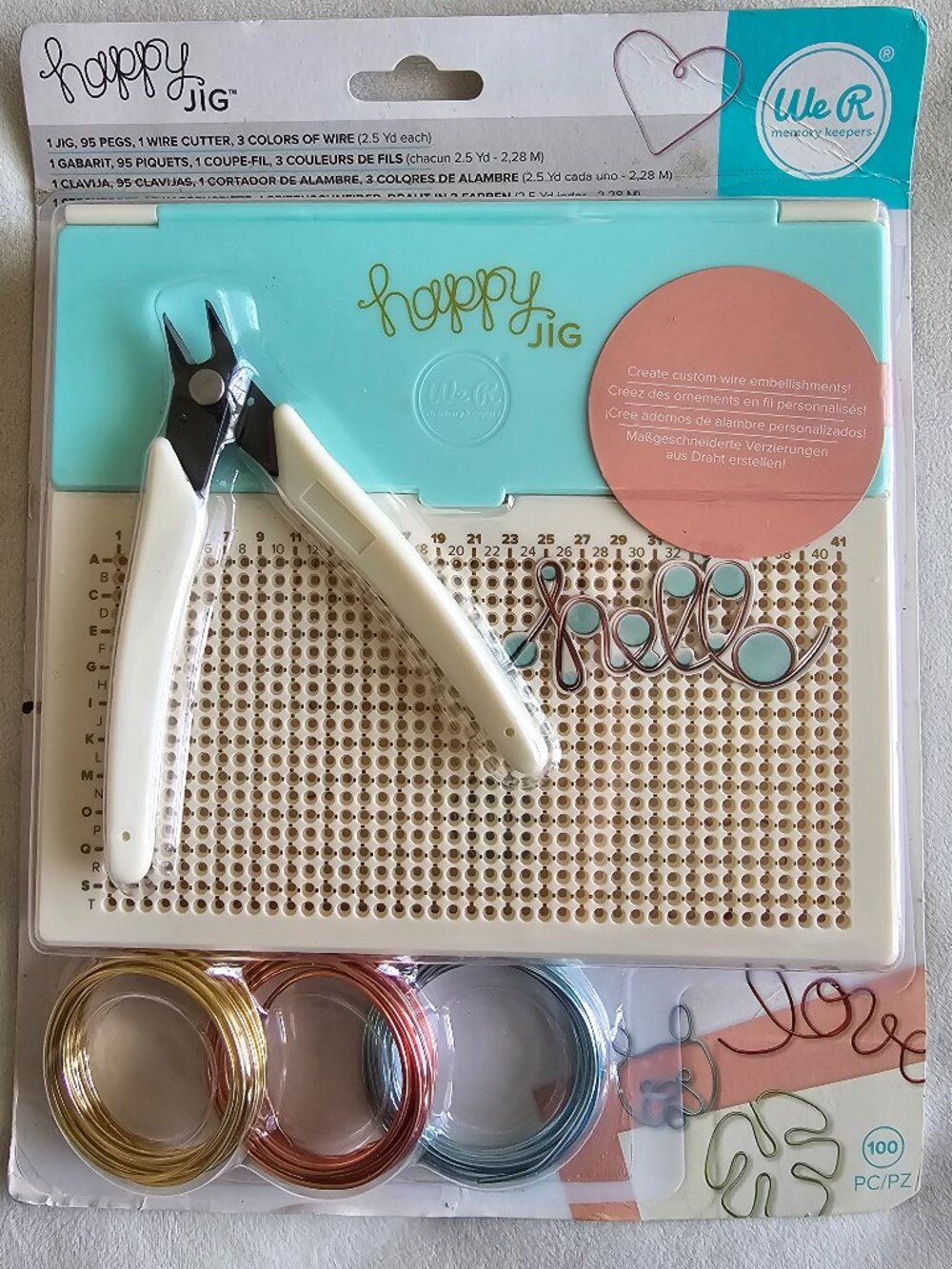 We R Memory Keepers Happy Wire Jig Wire Bending Wrapping Starter Kit Cutters New